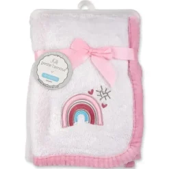 Baby King Blankets & Quilts*- Cribmates Baby Blanket Pink Rainbow