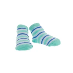 Baby King Baby Gloves & Socks*- 2Pk Baby Boy Bootie & 3Pk Bandana Bib Safari Animals, Blue