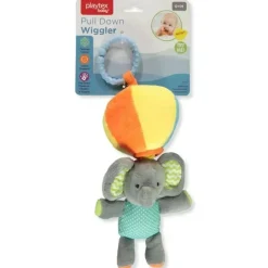 Baby King Rattles & Teethers*- Playtex Baby Pull Down Wiggler Teether Toy, Elephant