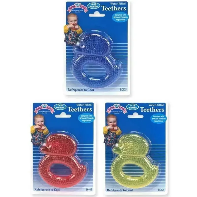 Baby King Rattles & Teethers|Toys For 0-12 Months*Water Filled Teether, Duck Pretzel (Assorted Item)