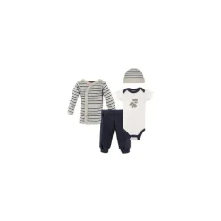 Baby Vision Baby Sets*- Baby Boy 4Pc Layette Set, Preemie, Tough Guy