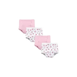 Baby Vision Training Pants*- Baby Girl 4Pk Cotton Training Pants, Floral