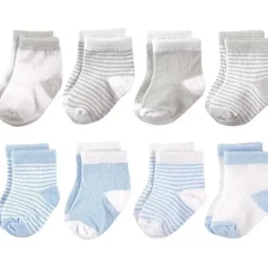 Baby Vision Baby Gloves & Socks*- Baby Girls' Cotton Rich Newborn and Terry Socks, 0-6M, 8Pk