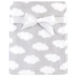 Baby Vision Blankets & Quilts*- Coral Fleece Blanket, Gray Cloud
