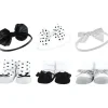 Baby Vision Baby Hair Accessories|Clothing Gift Set*- Hudson Baby Girl's Headband and Socks Giftset, Black/Silver