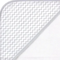 Baby Vision Baby Bath Towels*- Hudson Baby Unisex Baby Cotton Rich Hooded Towels, White Dots Gray Elephant