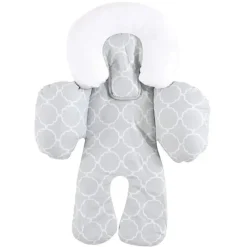 Baby Vision Infant Car Seats*- Hudson Baby Unisex Baby Car Seat Body Support Insert, Gray Trellis, One Size