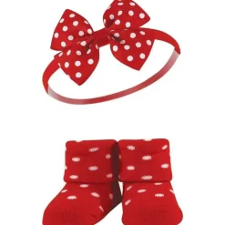 Baby Vision Baby Hair Accessories|Clothing Gift Set*- Hudson Baby Girl's Headband and Socks Giftset, Wildflower