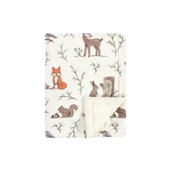 Baby Vision Blankets & Quilts*- Hudson Baby Girl Plush Blanket with Sherpa Back, Enchanted Forest