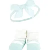 Baby Vision Baby Hair Accessories|Clothing Gift Set*- Hudson Baby Girl's Headband and Socks Giftset, Blush Mint
