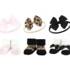 Baby Vision Baby Hair Accessories*- Hudson Baby Girl's Headband and Socks Giftset, Leopard