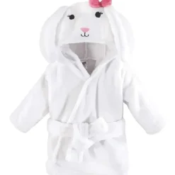Baby Vision Baby Robes*- Hudson Baby Unisex Baby Plush Animal Face Bathrobe, Bunny