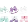 Baby Vision Baby Hair Accessories|Clothing Gift Set*- Hudson Baby Girl's Headband and Socks Giftset, Mermaid
