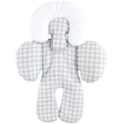 Baby Vision Infant Car Seats*- Hudson Baby Unisex Baby Car Seat Body Support Insert, Gray Gingham, One Size