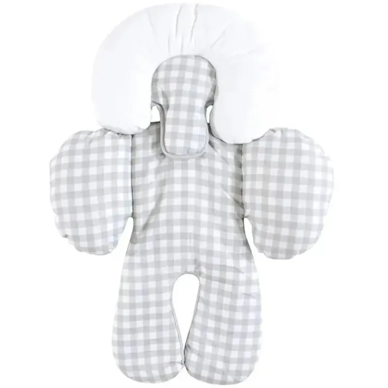 Baby Vision Infant Car Seats*- Hudson Baby Unisex Baby Car Seat Body Support Insert, Gray Gingham, One Size