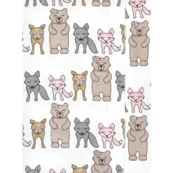 Baby Vision Baby Hair Accessories*- Hudson Baby Unisex Baby Cotton Flannel Burp Cloths 4-Pack, Wild Forest Pink, One Size
