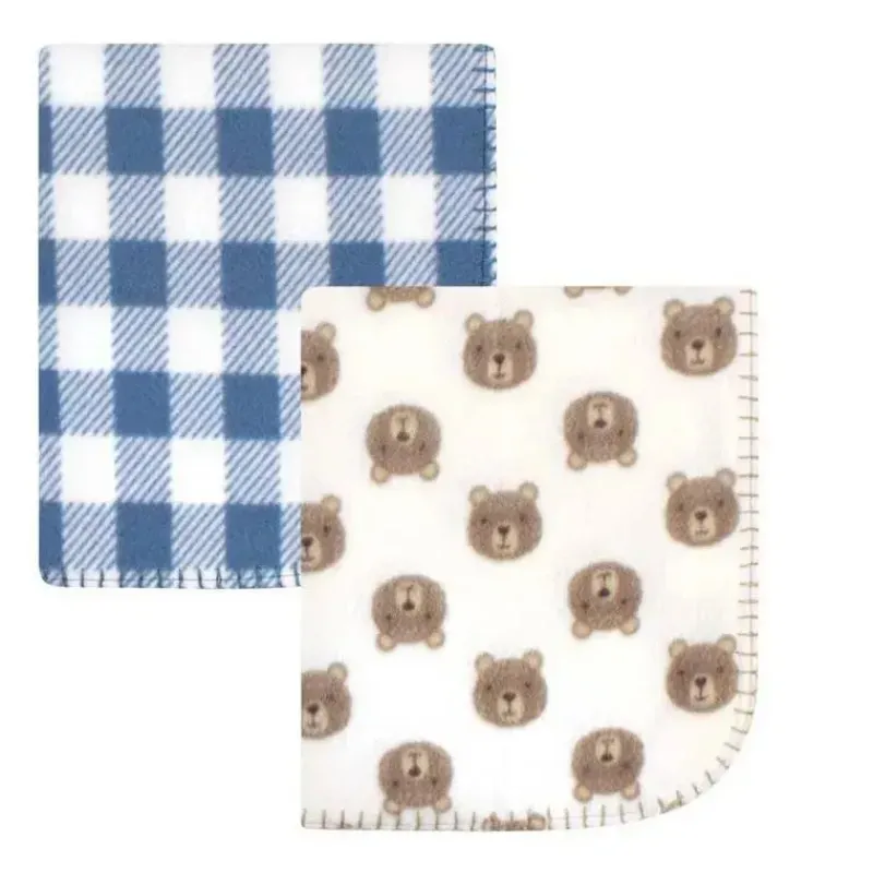 Baby Vision Lovies, Security Blankets & Blankies*- Hudson Baby Boy Fleece Blankets, Little Bear