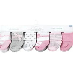 Baby Vision Baby Gloves & Socks*- Little Treasure Baby Girls' Newborn Socks, Ballerina, 0-6M, 8Pk