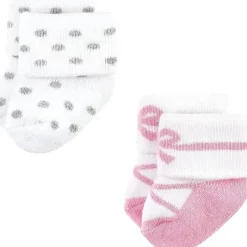Baby Vision Baby Gloves & Socks*- Little Treasure Baby Girls' Newborn Socks, Ballerina, 0-6M, 8Pk