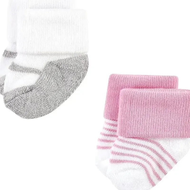 Baby Vision Baby Gloves & Socks*- Little Treasure Baby Girls' Newborn Socks, Ballerina, 0-6M, 8Pk