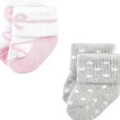 Baby Vision Baby Gloves & Socks*- Little Treasure Baby Girls' Newborn Socks, Ballerina, 0-6M, 8Pk