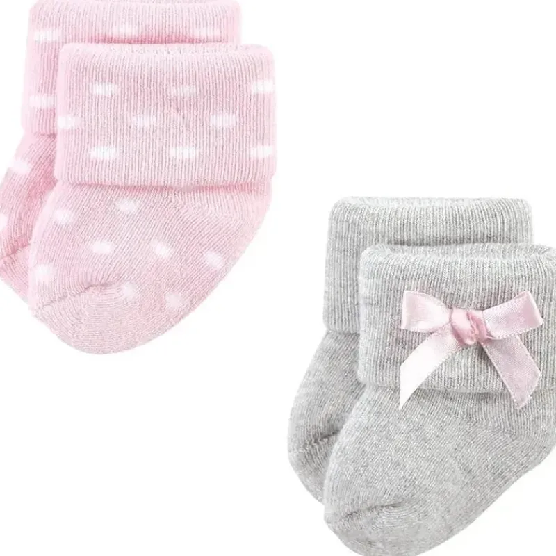 Baby Vision Baby Gloves & Socks*- Little Treasure Baby Girls' Newborn Socks, Ballerina, 0-6M, 8Pk