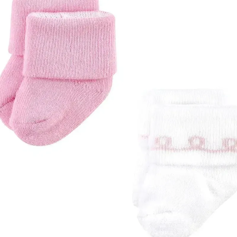 Baby Vision Baby Gloves & Socks*- Little Treasure Baby Girls' Newborn Socks, Ballerina, 6-12M, 8Pk