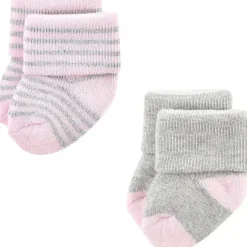 Baby Vision Baby Gloves & Socks*- Little Treasure Baby Girls' Newborn Socks, Ballerina, 6-12M, 8Pk