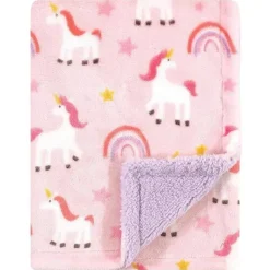 Baby Vision Blankets & Quilts*- Luvable Friends Unisex Baby Plush Blanket with Sherpa Back, Unicorn