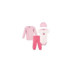 Baby Vision Baby Sets*- 4Pc Baby Girl Cotton Layette Set, Preemie, Little Lady