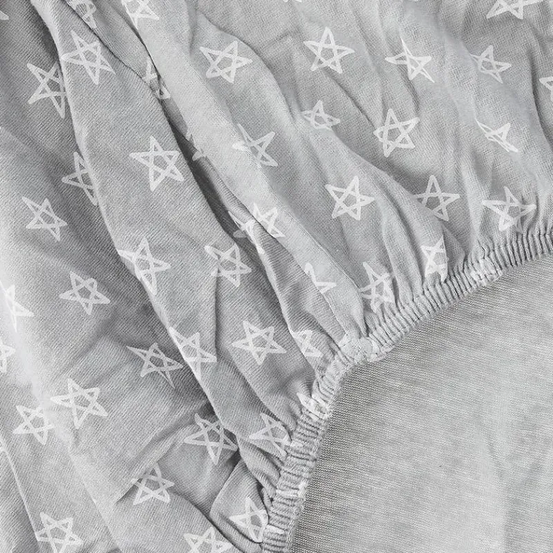 Baby Vision Crib & Bed Sheets*- 2Pk Crib Sheet 28X52 In Gray Clouds