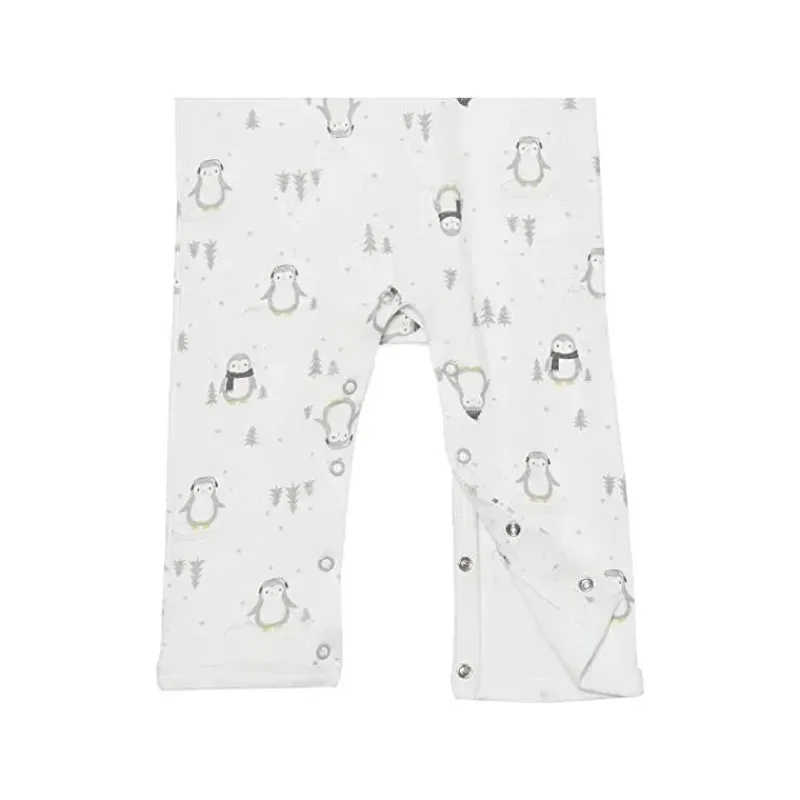 Baby Vision Baby Sets*- 3Pk Gray Penguin Layette Coveralls