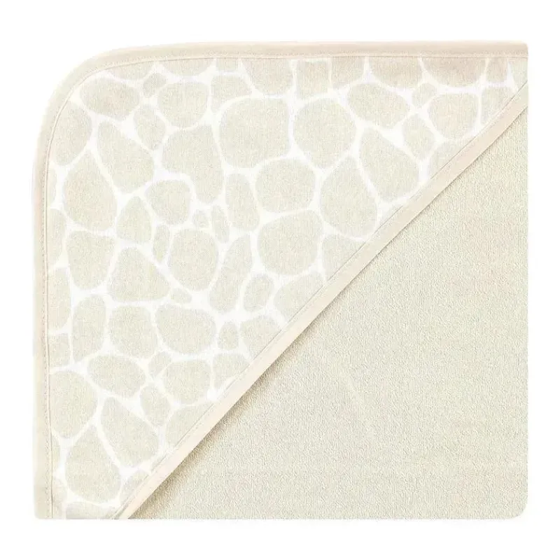 Baby Vision Baby Bath Towels*- 3Pk Hudson Baby Cotton Rich Hooded Towels, Vintage Safari