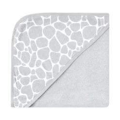 Baby Vision Baby Bath Towels*- 3Pk Hudson Baby Cotton Rich Hooded Towels, Safari Life
