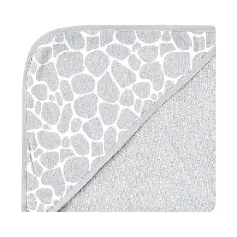 Baby Vision Baby Bath Towels*- 3Pk Hudson Baby Cotton Rich Hooded Towels, Safari Life