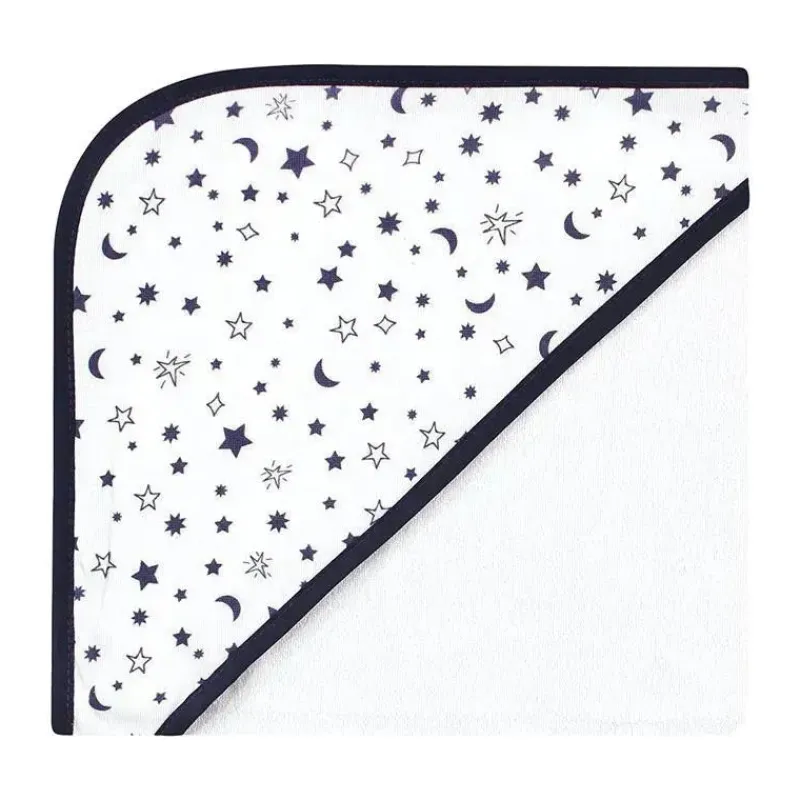 Baby Vision Baby Bath Towels*- 3Pk Hudson Baby Cotton Rich Hooded Towels, Solar System