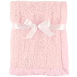 Baby Vision Blankets & Quilts*- Sherpa Blanket With Satin Binding, Pink
