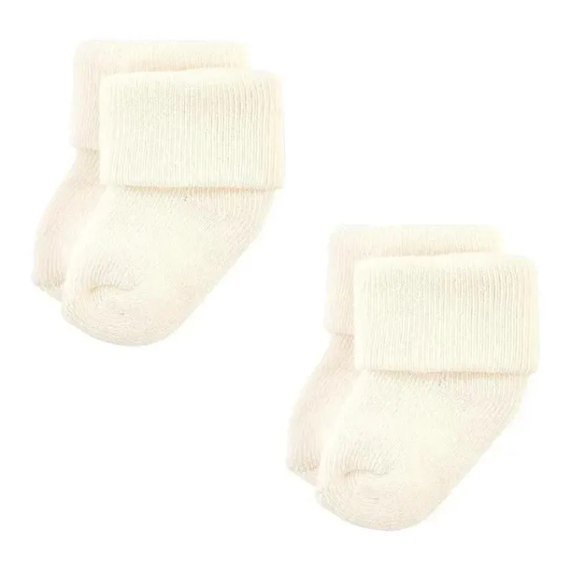 Baby Vision Baby Gloves & Socks*- Terry Socks 8Pk, Solid Beige/Brown