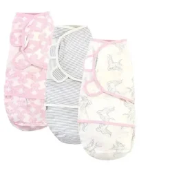 Baby Vision Organic|Swaddles & Wearable Blankets*- Touched by Nature Baby Organic Cotton Swaddle Wraps, Bird, 0/3M