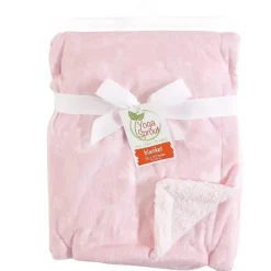 Baby Vision Blankets & Quilts*- Yoga Sprout Mink Blanket with Sherpa Backing, Lace Garden