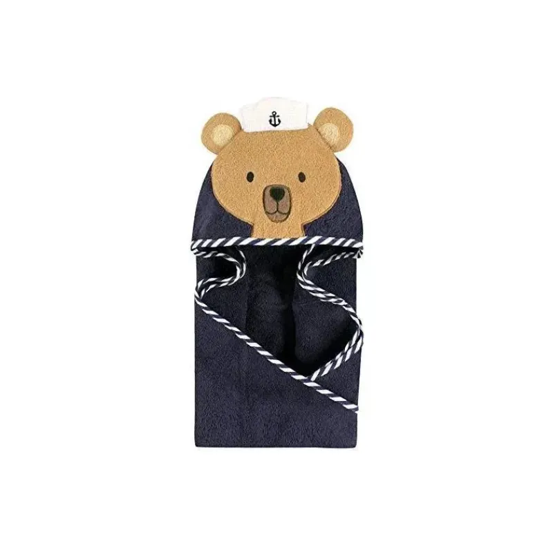 Baby Vision Baby Bath Towels*Animal Hooded Towel, Sailor Bear