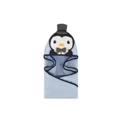 Baby Vision Baby Bath Towels*Animal Hooded Towel, Handsome Penguin