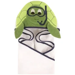 Baby Vision Baby Bath Towels*Animal Hooded Towel, Scuba Turtle