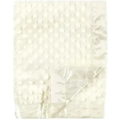 Baby Vision Blankets & Quilts*Mink/Satin Plush Blanket, Cream