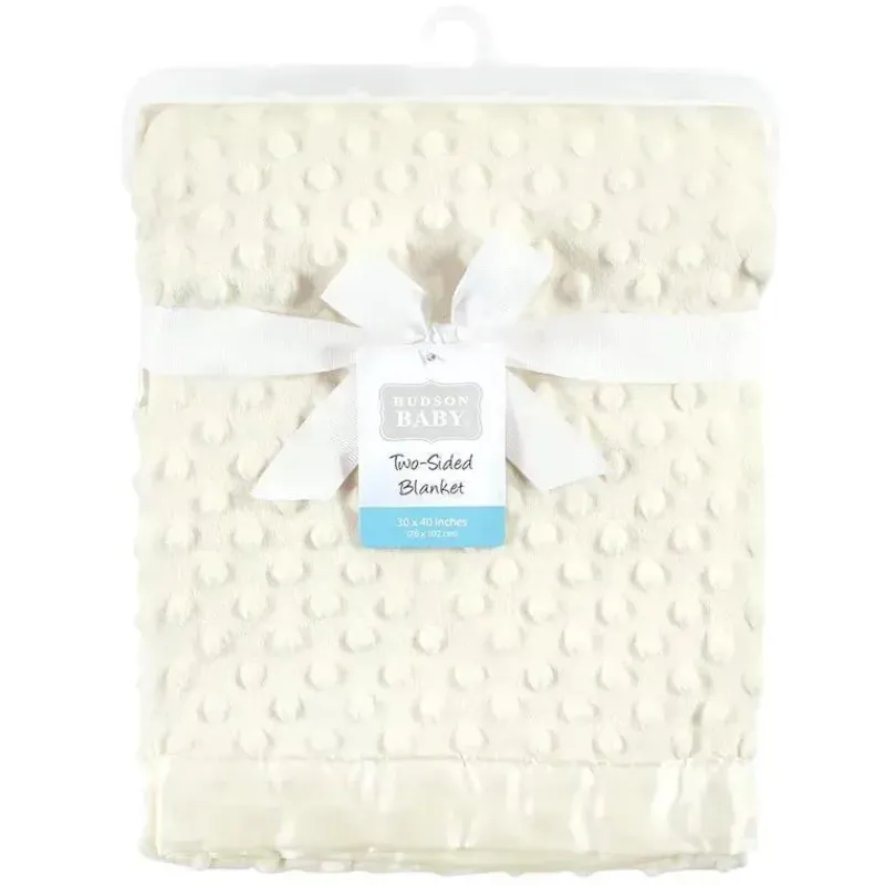 Baby Vision Blankets & Quilts*Mink/Satin Plush Blanket, Cream