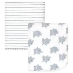 Baby Vision Blankets & Quilts*2Pk Printed Fleece Blanket, Elephants