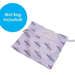 Baby Works Nursing Pads*Bamboo Reusable Nursing Pads With Wet Bag & Laundry Bag - 8Ct