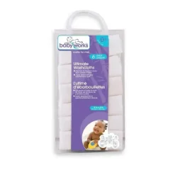 Baby Works Baby Washcloths*6-Pack Bamboo Ultimate Washcloths