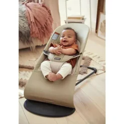 BabyBjorn Bouncers, Swings & Rockers*- Baby Bouncer Balance Soft Light Grey Frame Cotton/Jersey, Beige/Gray