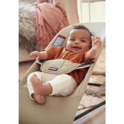BabyBjorn Bouncers, Swings & Rockers*- Baby Bouncer Balance Soft Light Grey Frame Cotton/Jersey, Beige/Gray
